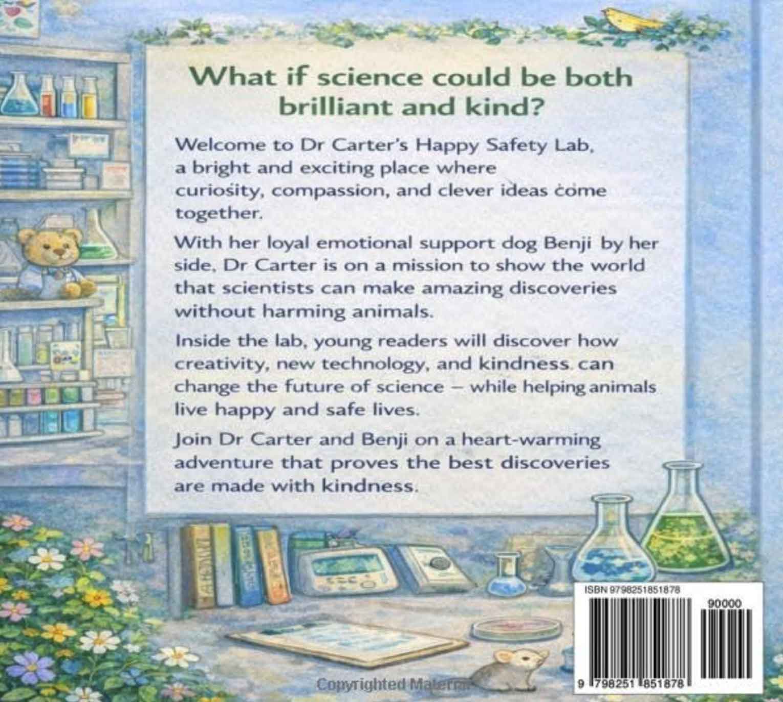 Dr Carter and the Happy Safety Lab - back cover